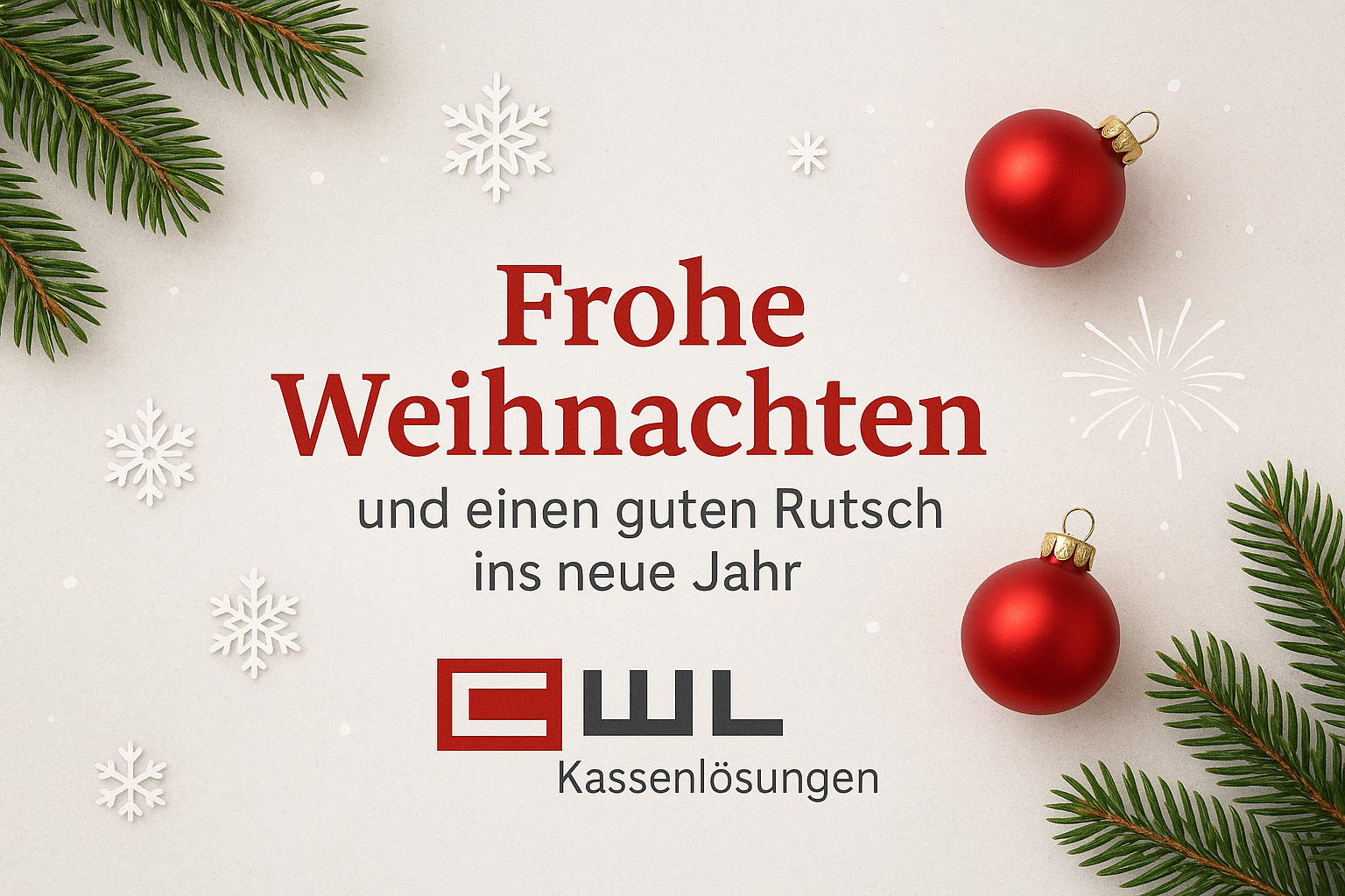 Information Öffnungszeiten Weihnachten & Silvester 2025
